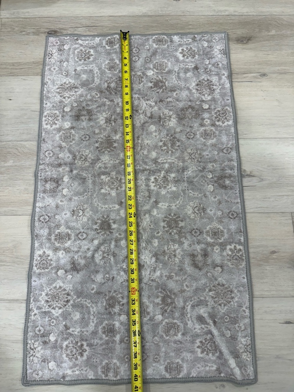 Neutral Vintage-Style Area Rug Runner